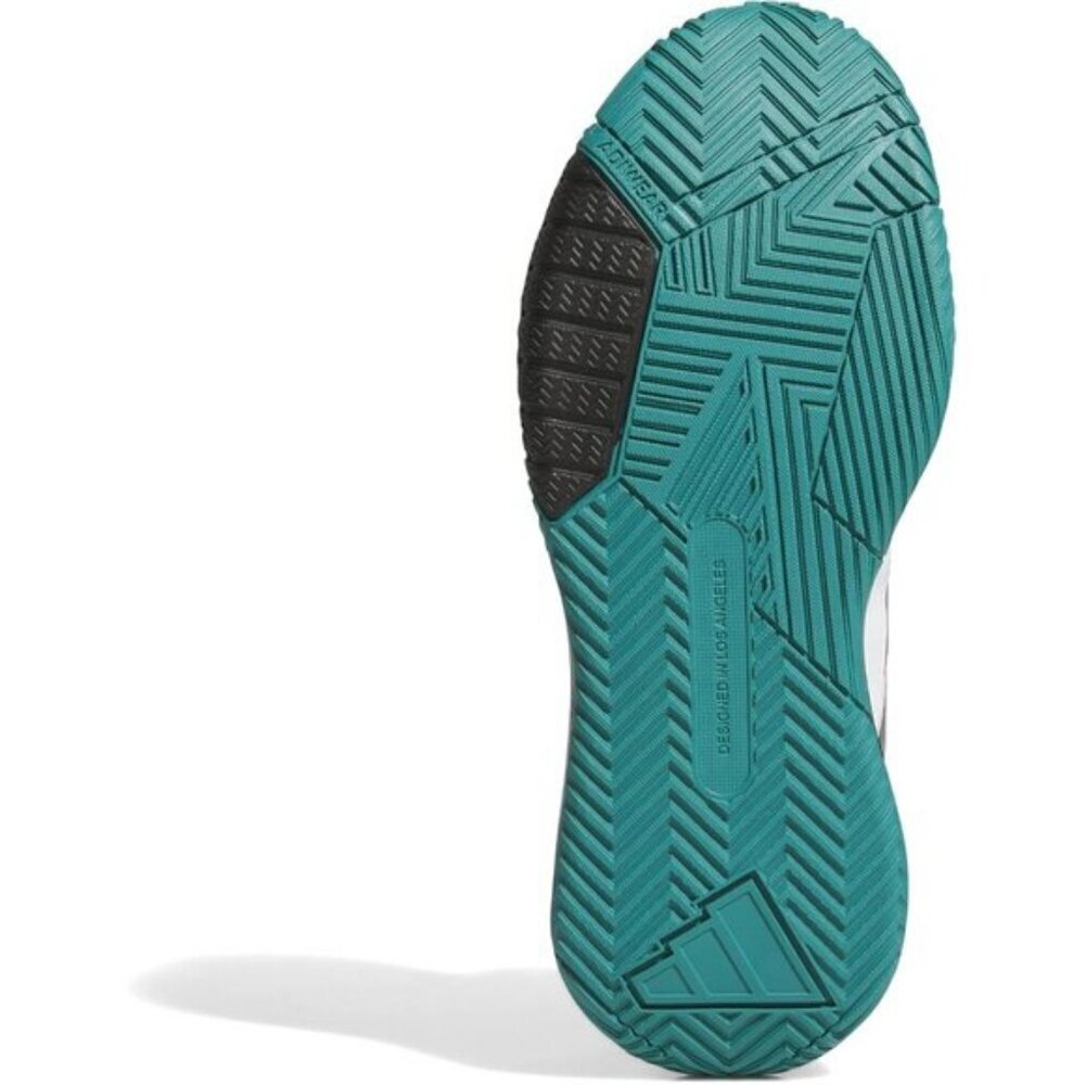 ⚡Adidas Men's White/Black/Pure Teal Lightweight MESH Own Basketball Shoes - Picture 4 of 7